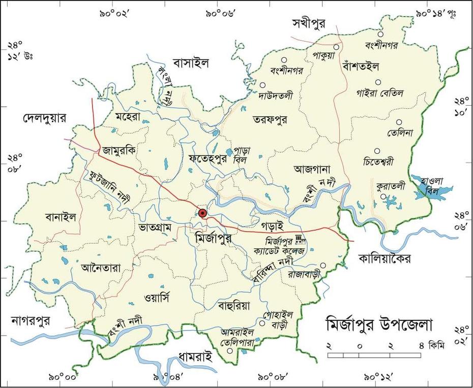 Bangladesh Map All: Mirzapur Upazila Map, Mirzāpur, Bangladesh, Allahabad, Mirzapur  Up