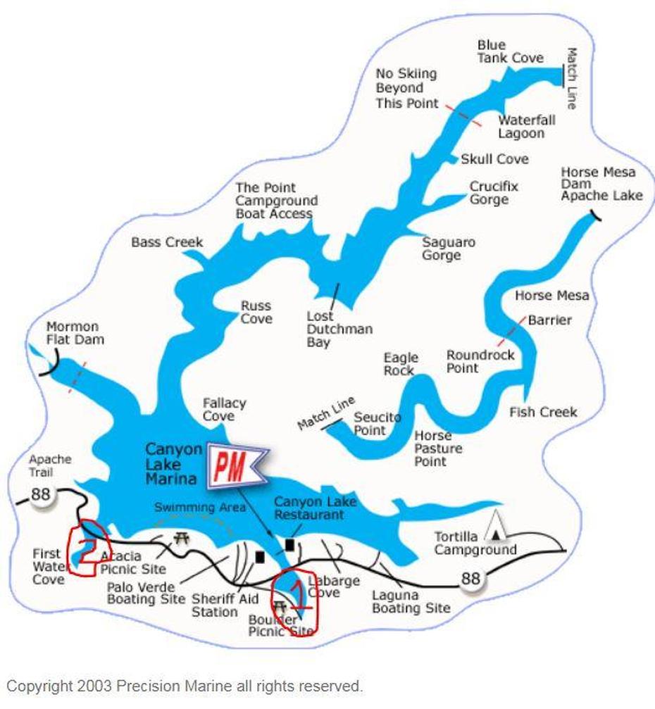 Canyon Lake Az Map | Dakota Map, Canyon Lake, United States, Canyon Lake Texas Dam, Grand Canyon And Colorado River