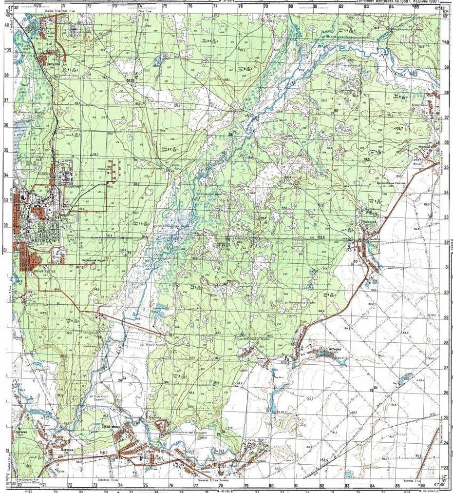 Download Topographic Map In Area Of Kotovsk – Mapstor, Kotovsk, Russia, Russia  Countries, Russia States