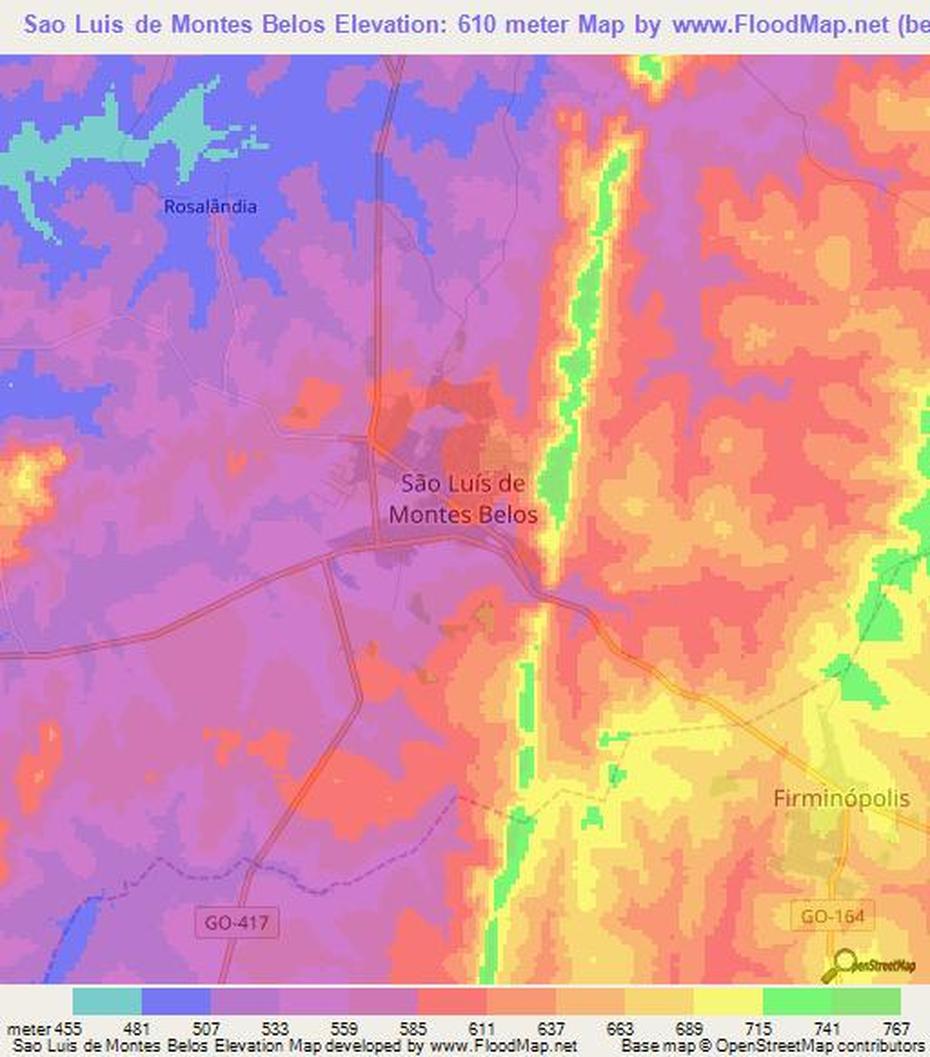 Elevation Of Sao Luis De Montes Belos,Brazil Elevation Map, Topography …, São Luís De Montes Belos, Brazil, São Luís De Montes Belos, Brazil