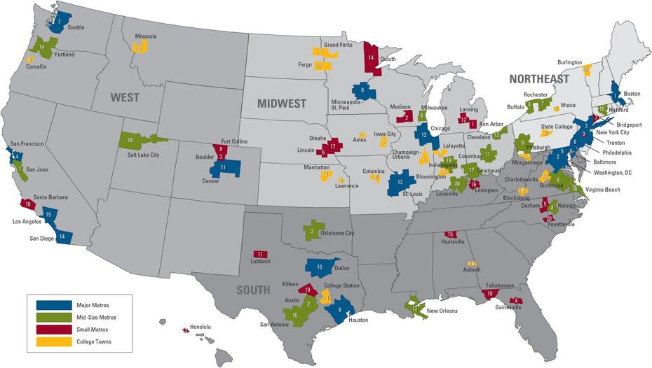 Gainesville Ranked 4Th Best Small University City | Uf Department Of …, University City, United States, Us  With States, United States Showing States