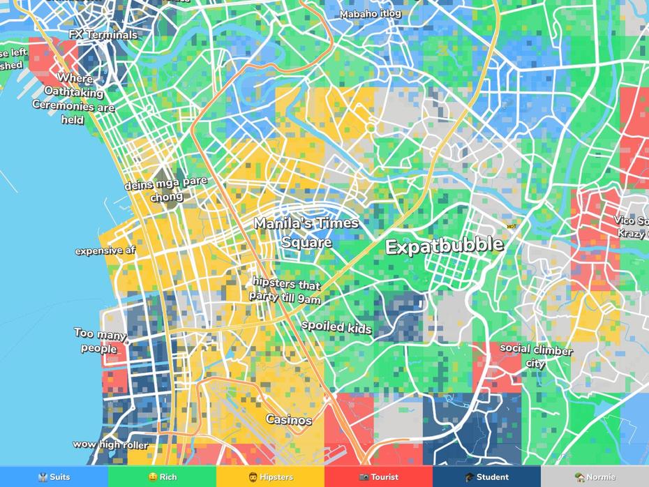Makati Neighborhood Map, Makati City, Philippines, Makati City Hall, Ncr