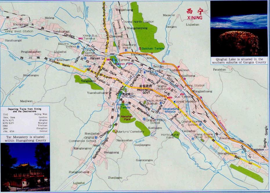 Maps Of Xining, Xining, China, Lanzhou China, Liaoning China