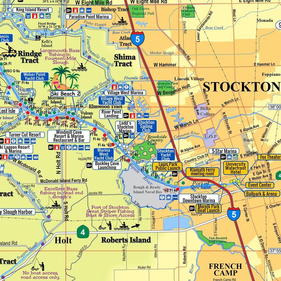 Port Of Stockton Ca, Stockton Il, Navigational , Stockton, United States