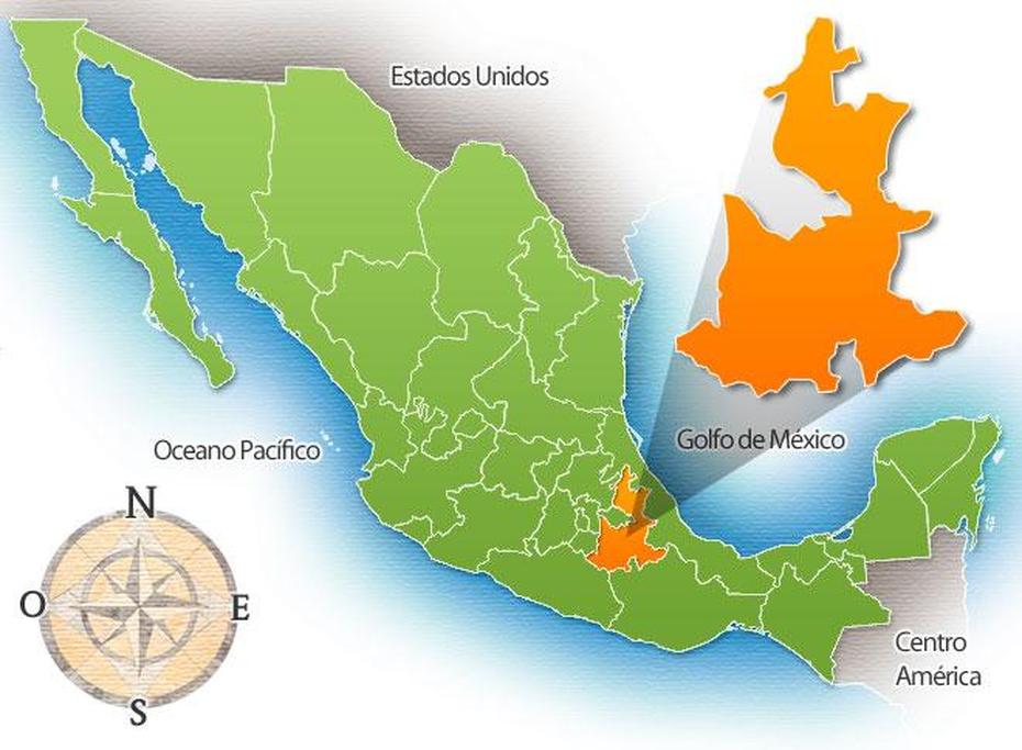 Puebla Capital Mapa, Puebla, Mexico, Tehuacan Puebla Mexico, Campeche Mexico