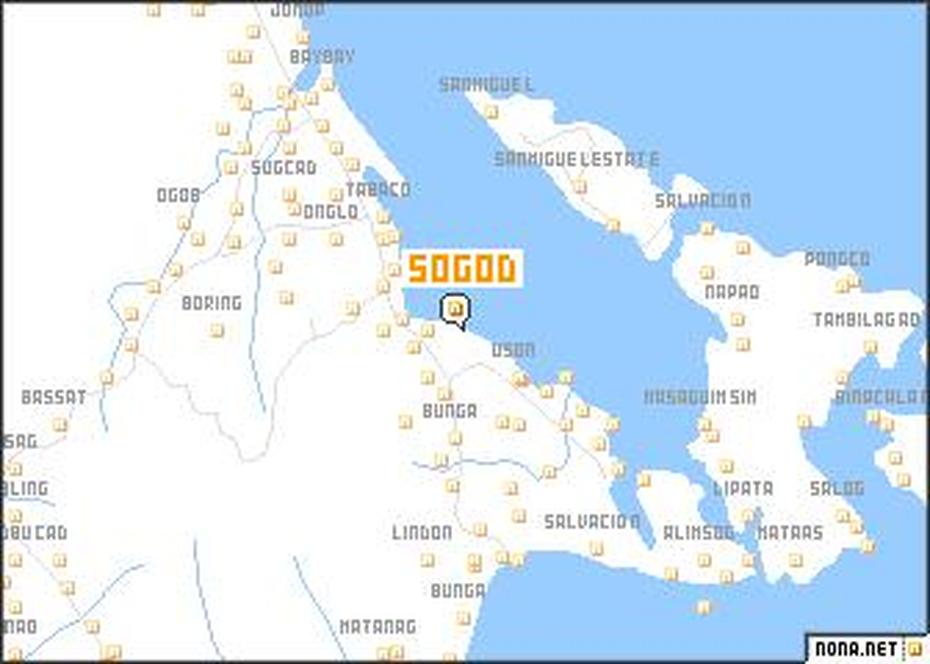 Sogod (Philippines) Map – Nona, Sogod, Philippines, Sogod Bay, Sogod Cebu