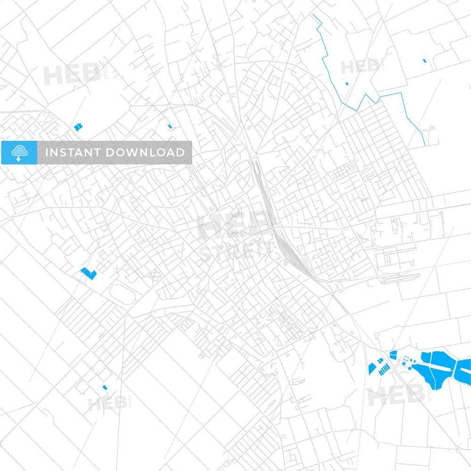 Subotica, Serbia Bright Two-Toned Vector Map | Hebstreits Sketches …, Subotica, Serbia, Vojvodina Serbia, Subotica