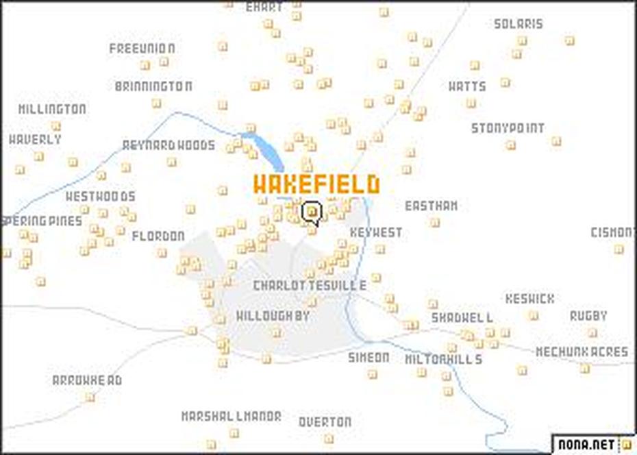 Wakefield (United States – Usa) Map – Nona, Wakefield, United States, Wakefield Uk, Wakefield Rhode Island