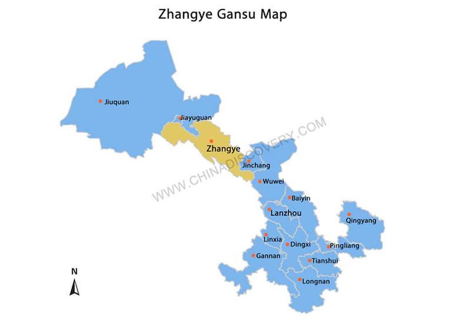 Zhangye Maps: Zhangye China Map, Zhangye Tourist Map 2022/2023, Zhangye, China, Wuwei China, Beijing China