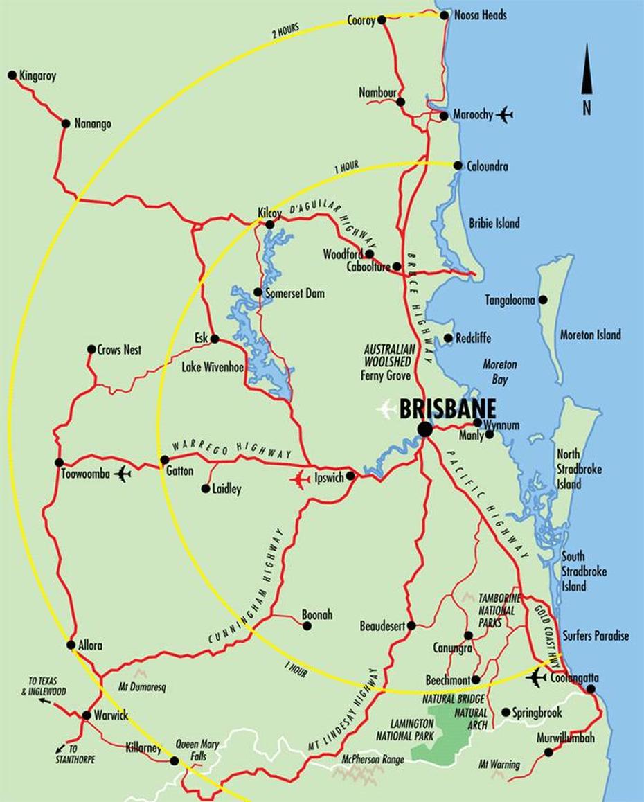 Of Australia Showing Brisbane, Brisbane Australia Area, Queensland Australia, Brisbane, Australia