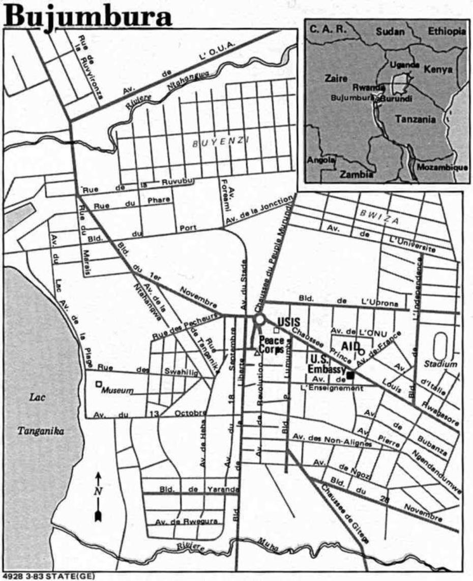 Bujumbura, Burundi – City Map – Burundi | Reliefwe, Bujumbura, Burundi, Burundi Geography, Le Burundi