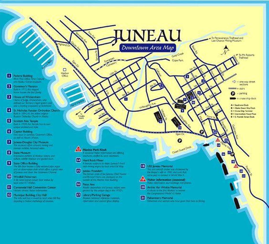 Downtown Juneau Map – Downtown Juneau Ak Usa  Mappery | Juneau, Alaska …, Juneau, United States, Juneau Ak, Douglas  Alaska