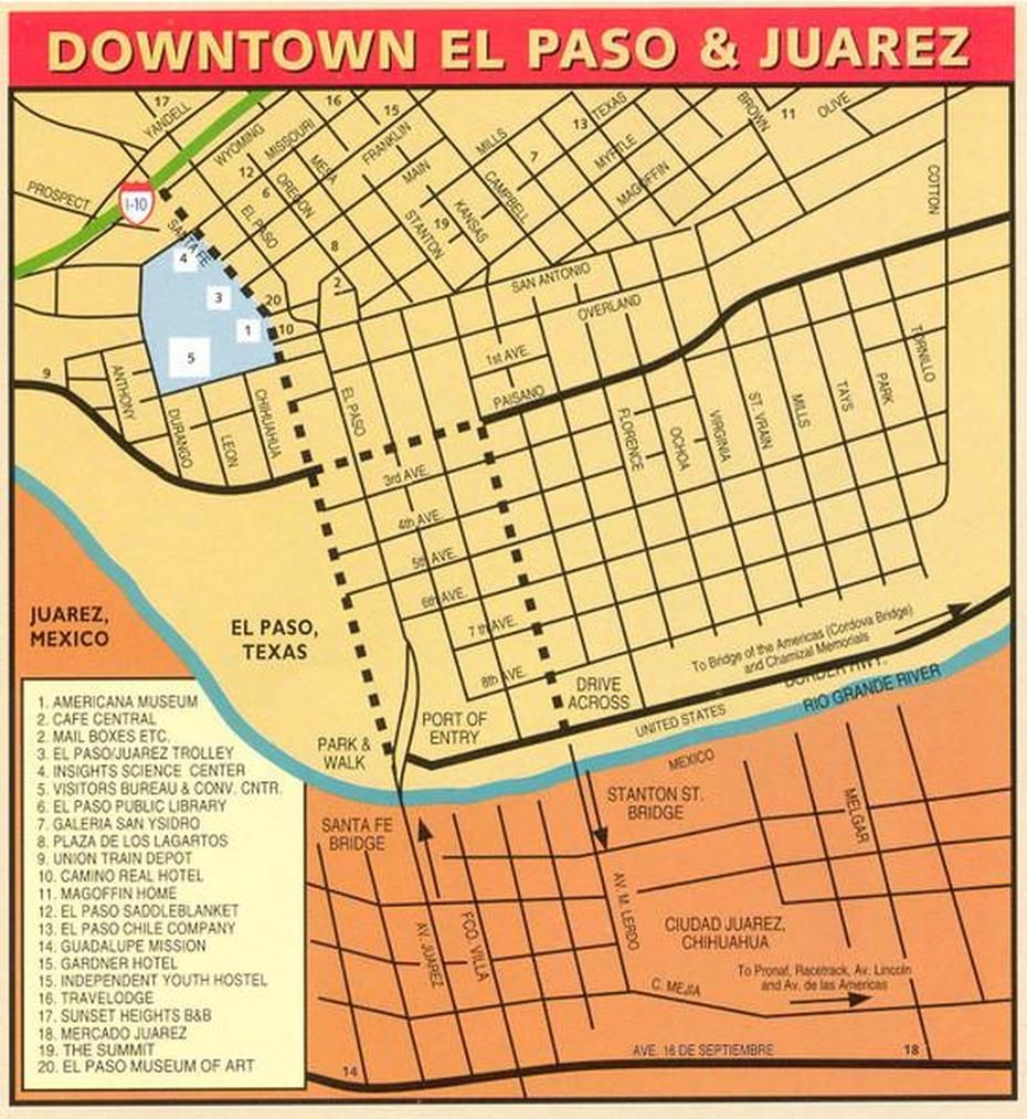 El Paso Street Map – Real Map Of Earth, El Paso, United States, El Paso New Mexico, Downtown El Paso