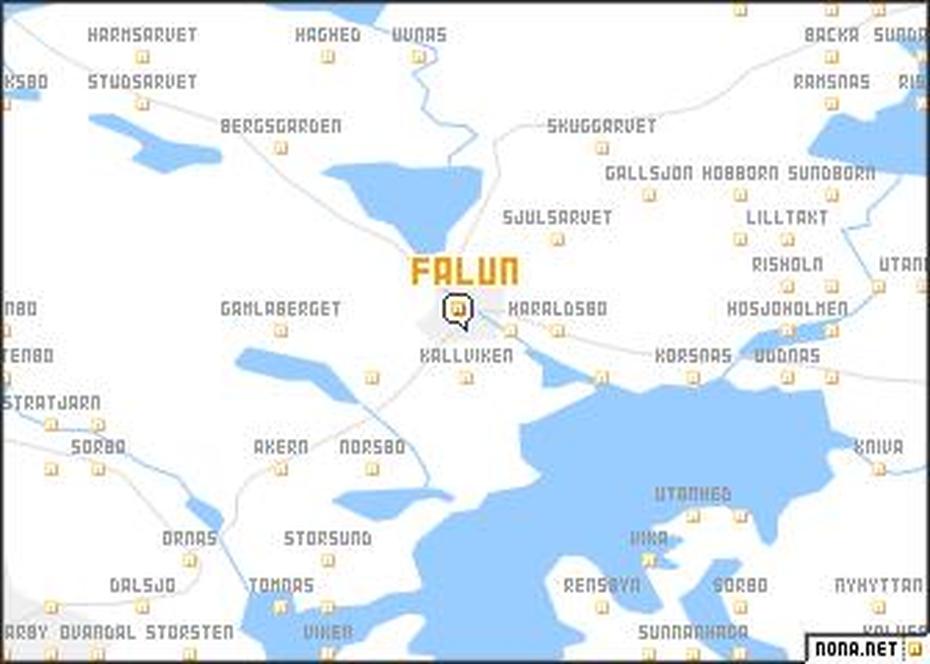 Falun (Sweden) Map – Nona, Falun, Sweden, Gavle Sweden, Dalarna County Sweden