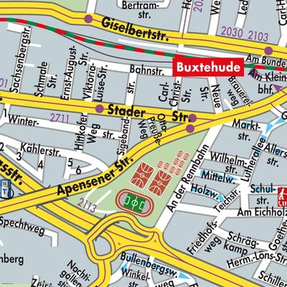 Karte Von Buxtehude – Stadtplandienst Deutschland, Buxtehude, Germany, Hamelin Germany, Saxony Germany