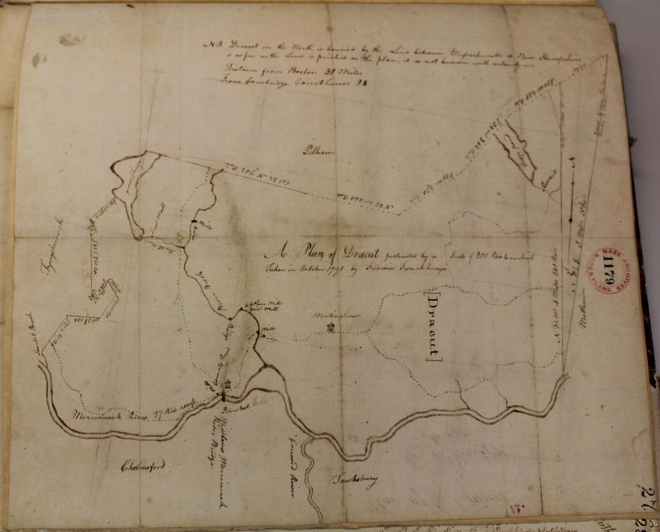 Map Of Dracut In 1794 (Gallery) – The Town & The City: Lowell Before …, Dracut, United States, Dracut Massachusetts, Westford Ma