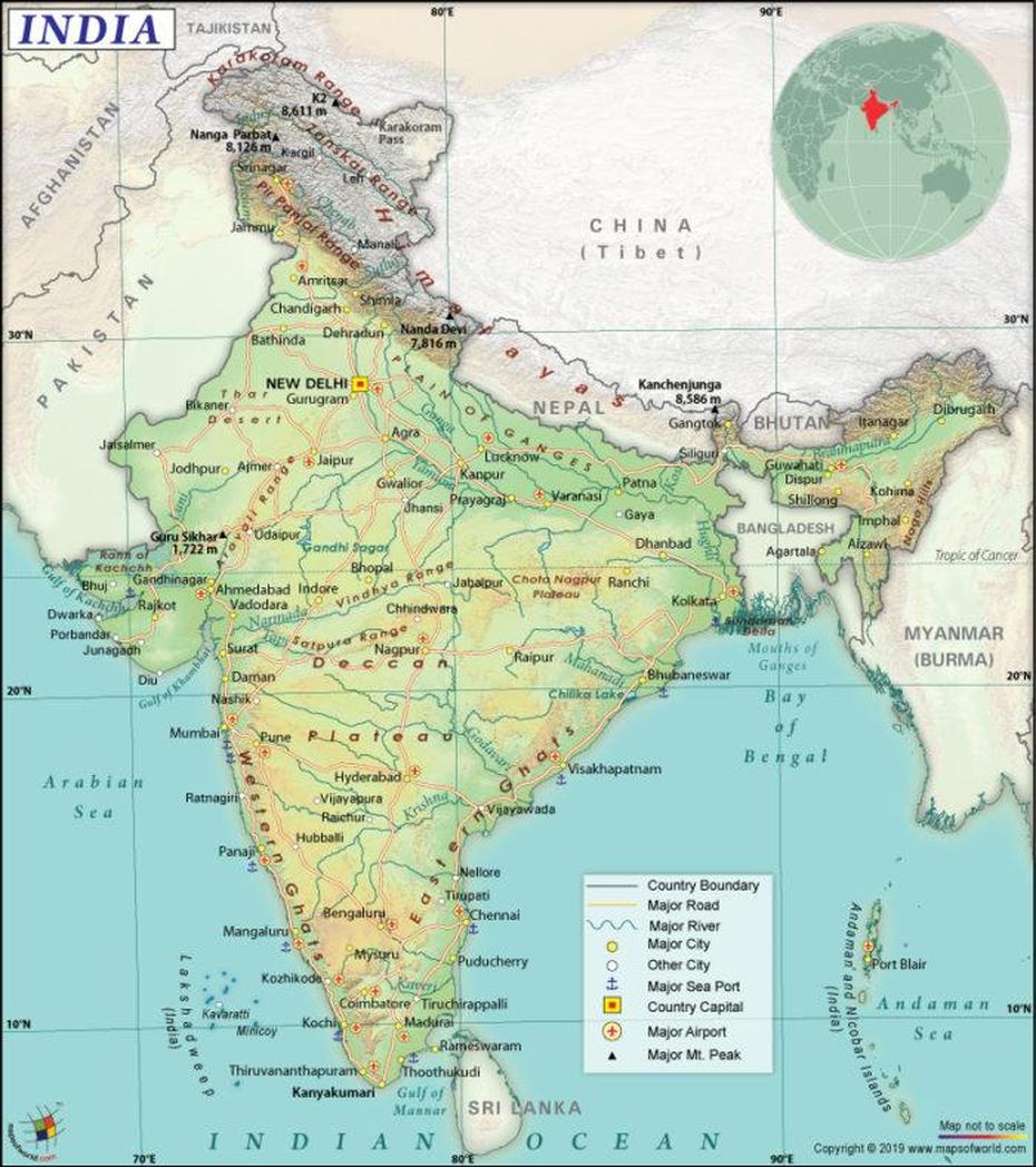 Map Of South Asian Country India – Answers, Pandaul, India, India  Graphic, Goa