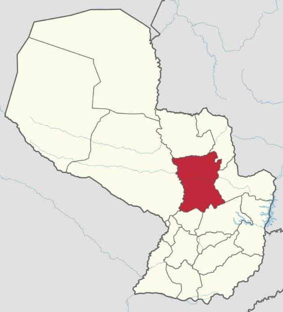 Mapa Del Paraguay  Por Departamentos Y Distritos, San Pedro De Ycuamandiyú, Paraguay, San Pedro De Atacama Town, San Pedro De Macoris