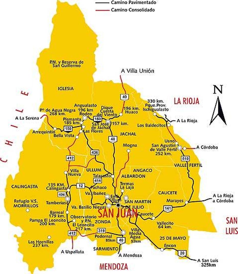 Mapa Turistico, Provincia San Juan, Argentina, San Juan, Argentina, San Juan Tourist, Tucuman