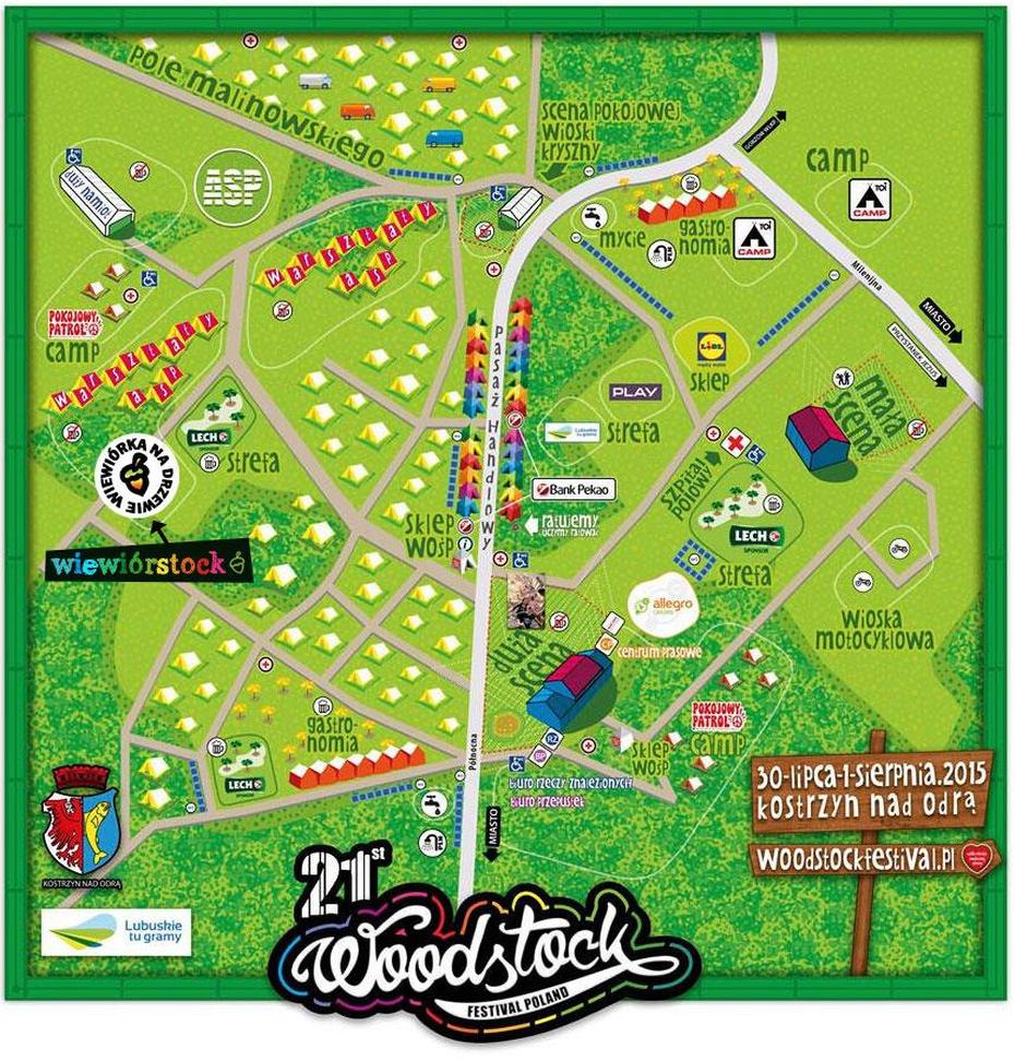 Mapa Woodstock 2017 | Mapa, Woodstock, United States, United States  Color, United States  With City