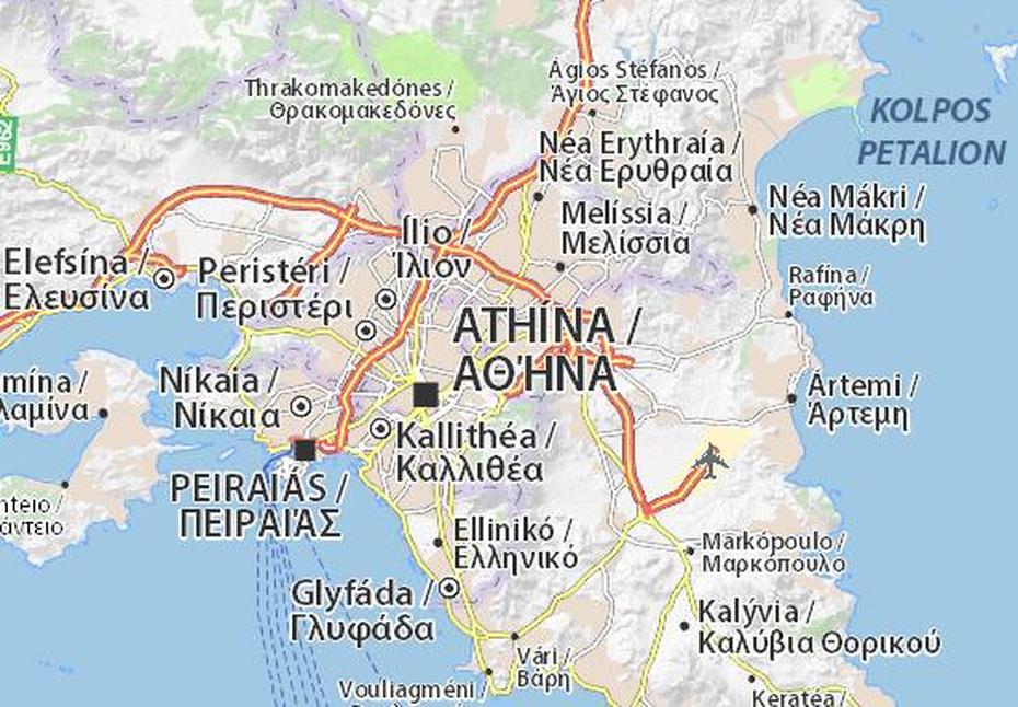 Michelin Cholargos Map – Viamichelin, Cholargós, Greece, Greece  With Cities, Greece Tourist Attractions