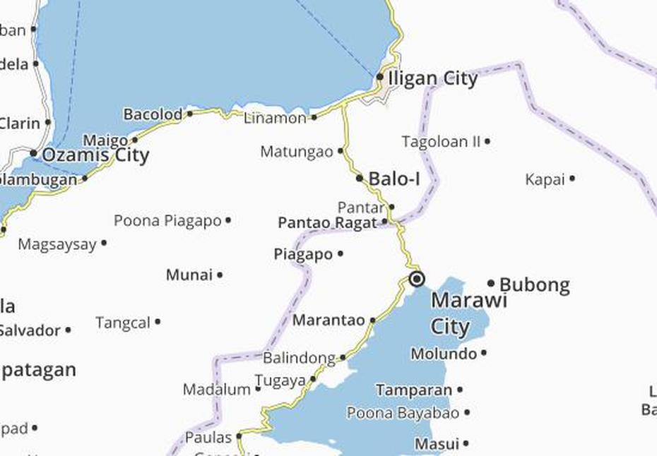 Michelin Piagapo Map – Viamichelin, Piagapo, Philippines, Philippines  Outline, Old Philippine