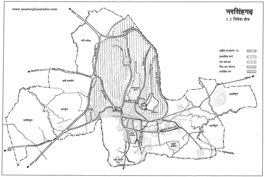 Narsinghgarh Investment Area Map – Master Plans India, Narsinghgarh, India, Mahadev  Pani, Narsinghgarh Fort