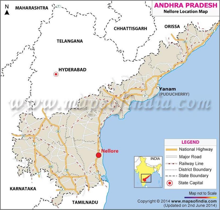 Nellore Location Map, Where Is Nellore, Nellore, India, Chennai India, Nellore Temples