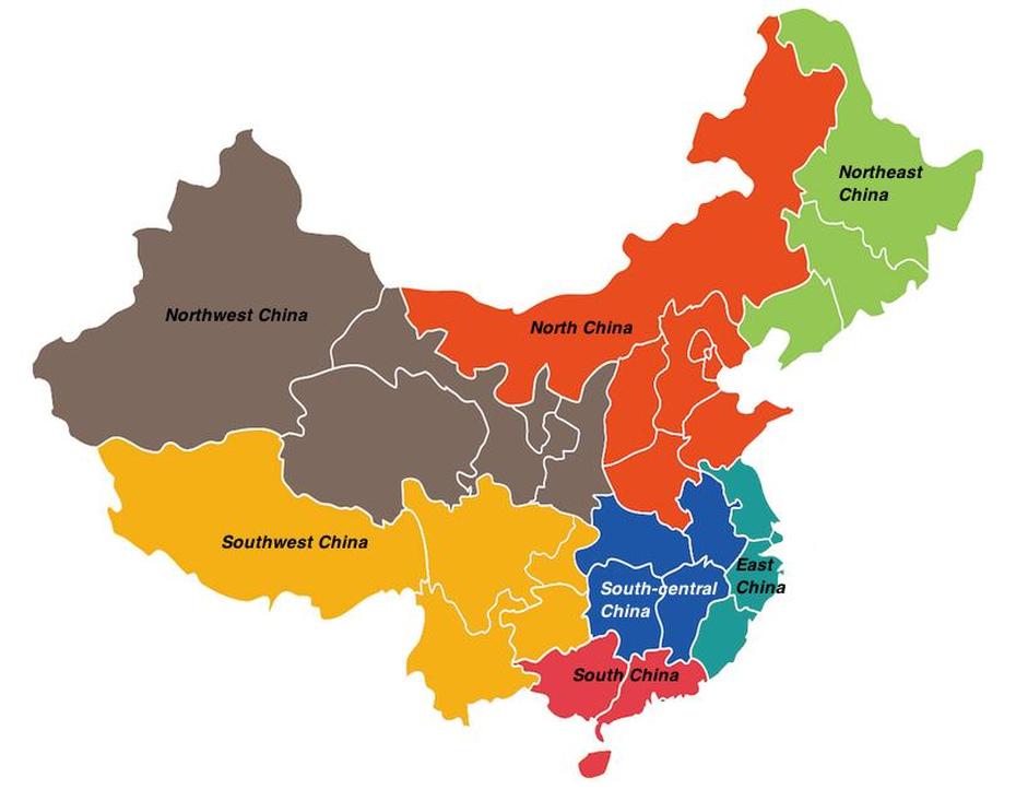 Regions Of China Map | Hiking In Map, Laoaoba, China, Communist China, Shanghai In China