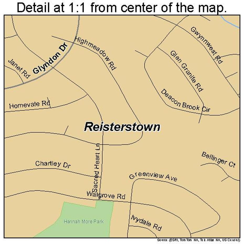 Reisterstown Maryland Street Map 2465600, Reisterstown, United States, United States  For Kids, Detailed  United States