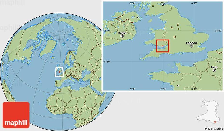 Savanna Style Location Map Of Cardiff – Caerdydd, Caerdydd, United Kingdom, Stockport County, Stockport Ohio