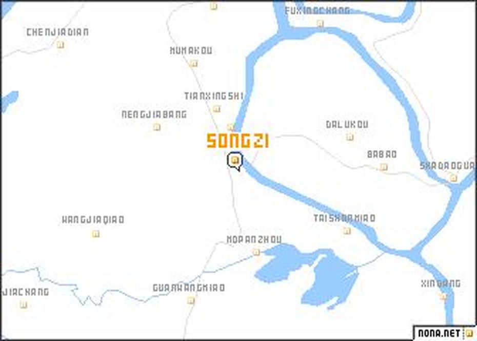 Songzi (China) Map – Nona, Songzi, China, China  With Flag, Of China With Cities