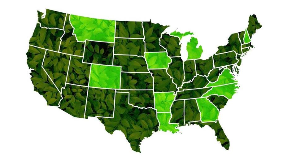 Voters In Heartland Swing States Care About The Climate Too | Grist, Green, United States, United States  Colored, United States  Color