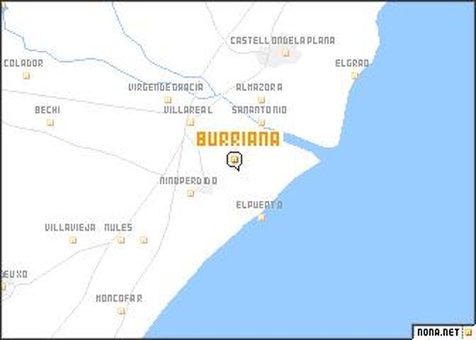 Burriana (Spain) Map – Nona, Burriana, Spain, Weather  Of Spain, Almeria Andalucia Spain