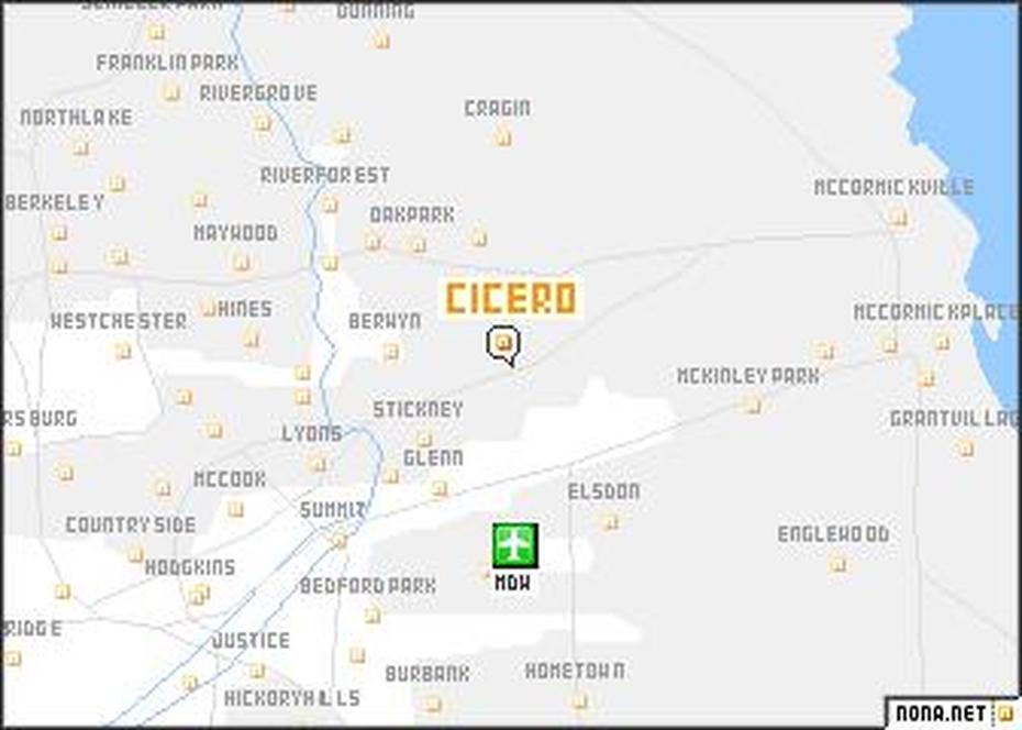 Cicero (United States – Usa) Map – Nona, Cicero, United States, Chicago Area  Suburbs, Cicero Chicago