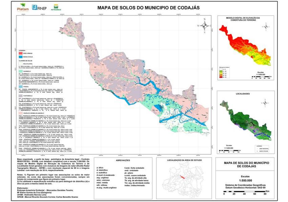 Detailed  Of Brazil, Brazil City, Pdf, Codajás, Brazil