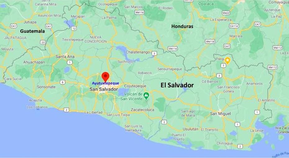 El Salvador Cities, El Salvador Volcano, Toponimo Del, Ayutuxtepeque, El Salvador