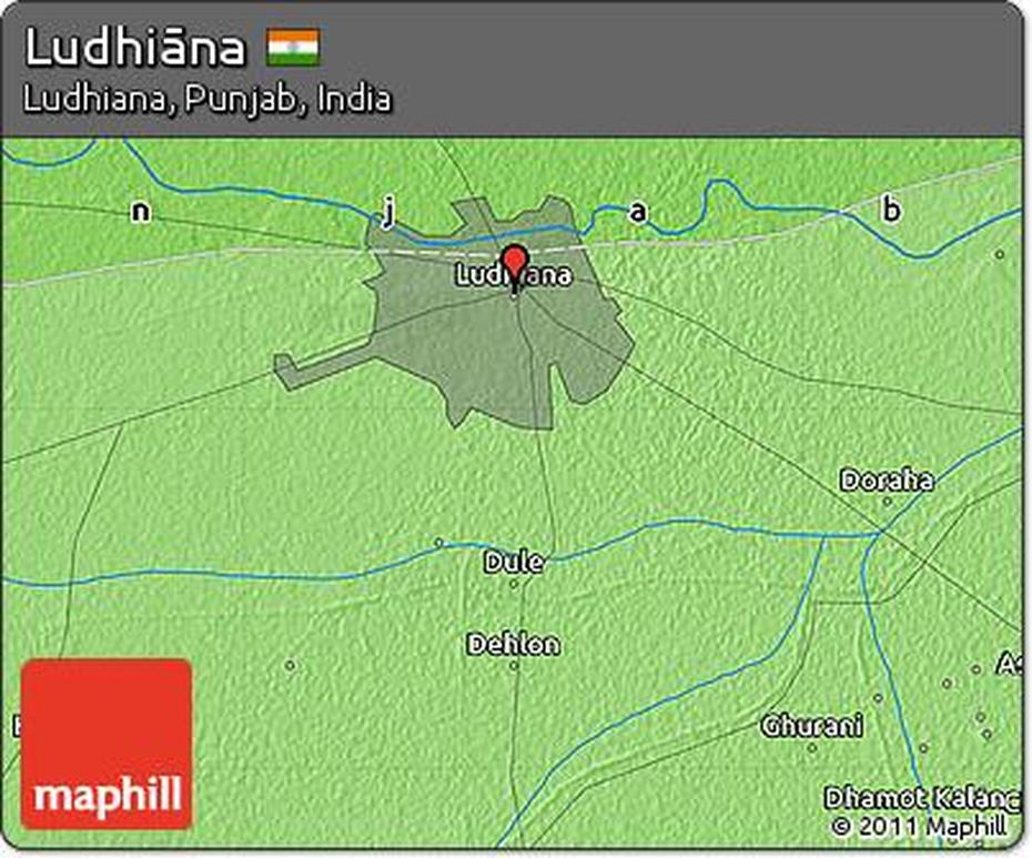 Free Political Map Of Ludhiana, Ludhiāna, India, Ludhiana  Punjab, Amritsar India