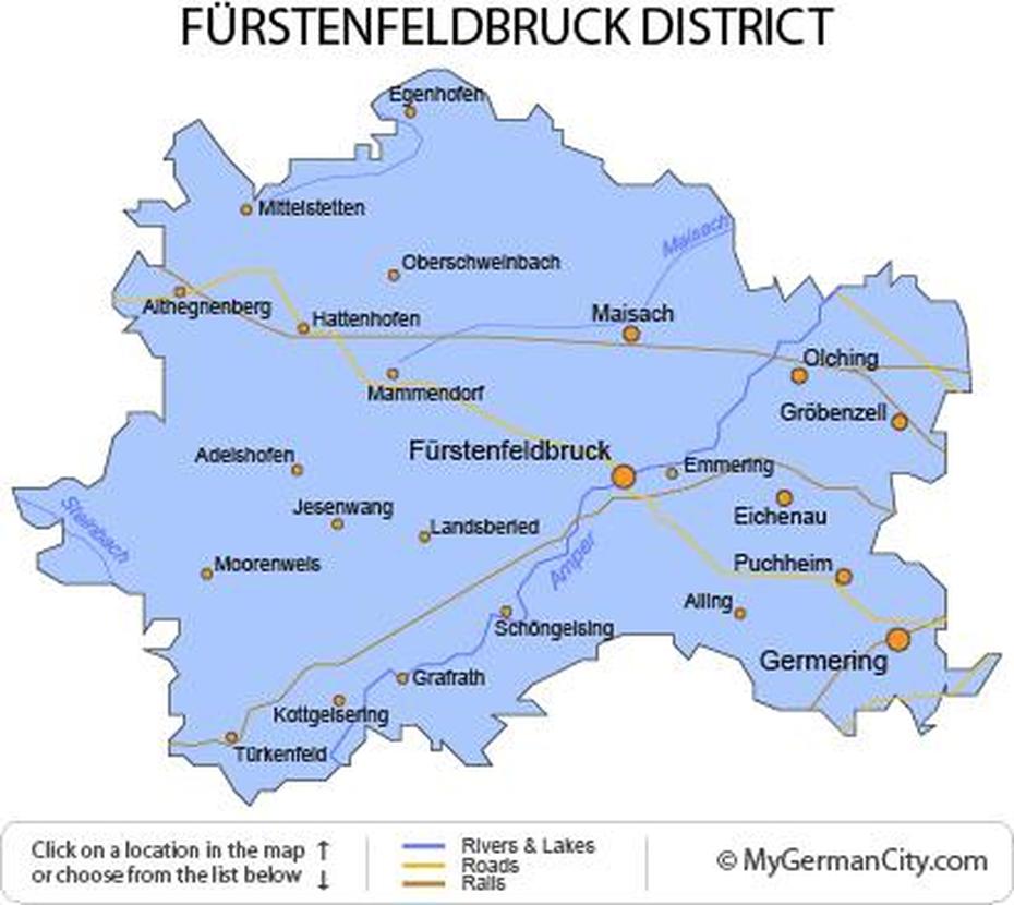 Furstenfeldbruck District Treats Every Visitor With Attentive Service, Fürstenfeldbruck, Germany, Augsburg  Bayern, Augsburg Germany City