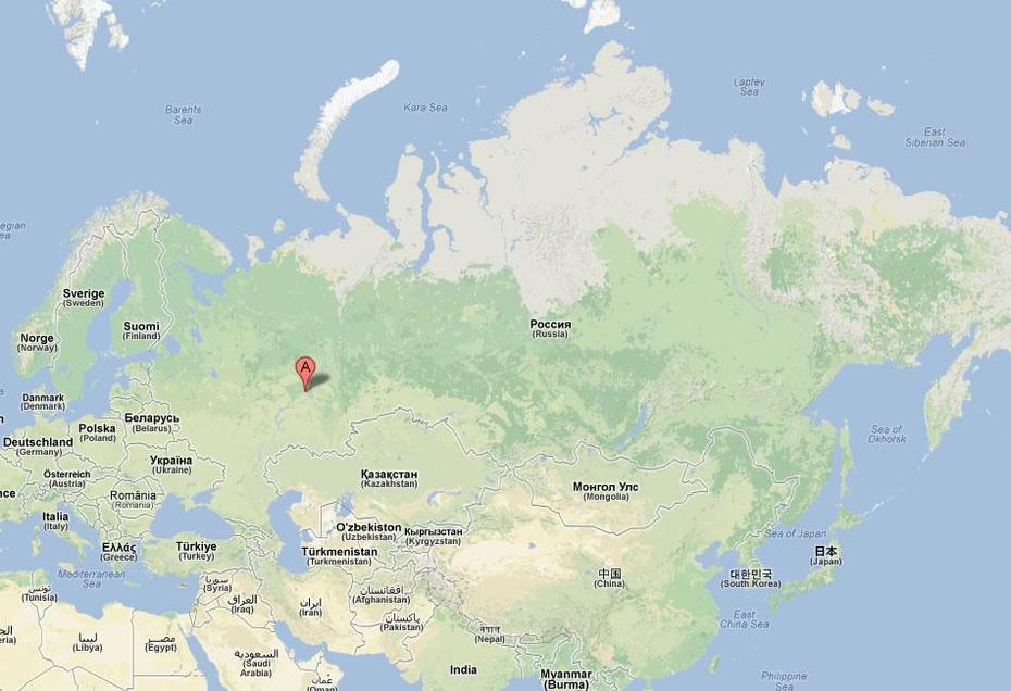 Izhevsk Map, Izhevsk, Russia, Leningrad Russia, Izhevsk Factory