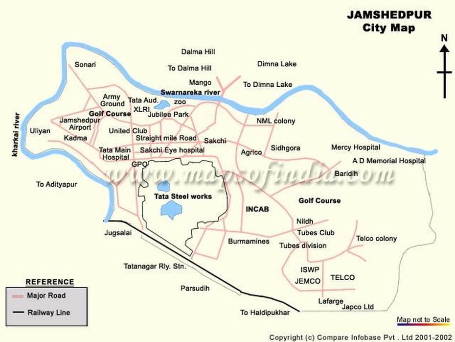 Jamshedpur Map, Jamshedpur, India, Jamshedpur Location, Dehradun India