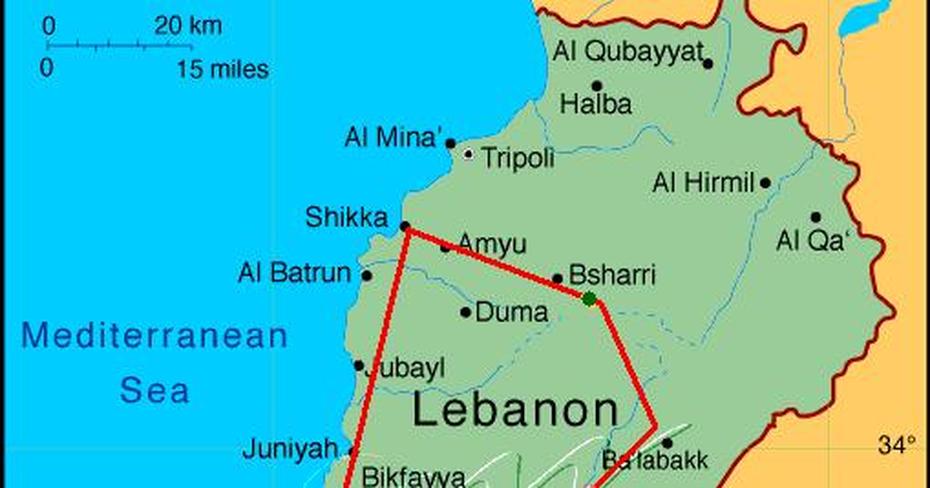Lebanon  3D, Lebanon Mountains, Jabal, Jbaïl, Lebanon