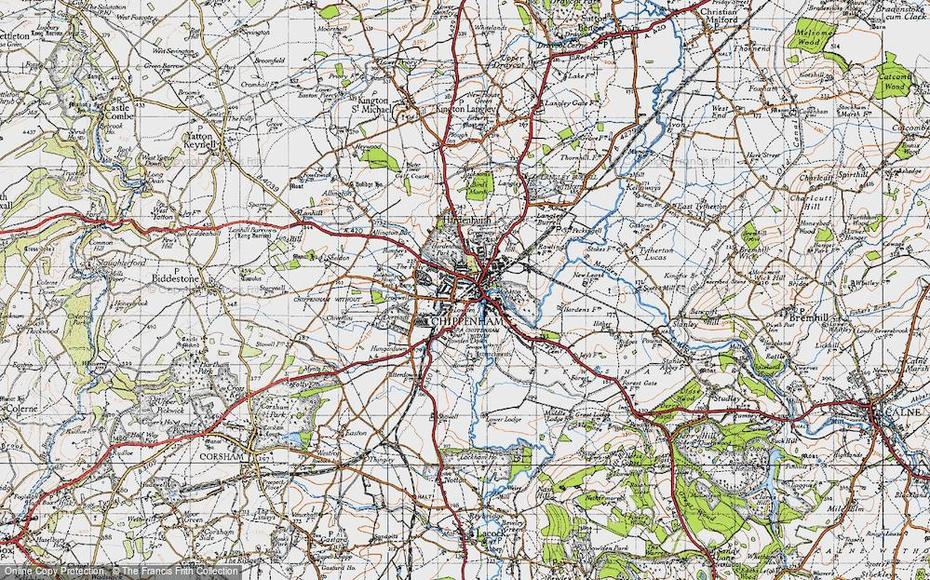 Map Of Chippenham, 1940 – Francis Frith, Chippenham, United Kingdom, Bolton  Uk, Bolton Uk