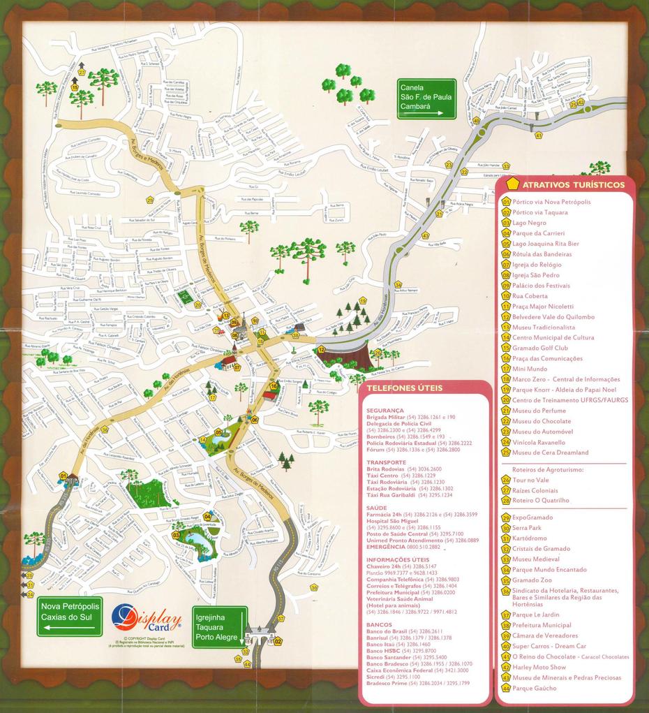 Mapa Turistico De Gramado: Com Todos Os Pontos Turisticos (2019), Gramado, Brazil, Campinas Brazil, Gramado A