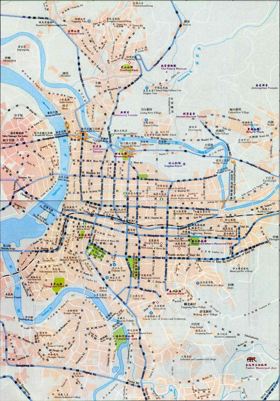 Maps Of Taipei, Taipei, Taiwan, Taipei Districts, Taiwan Island