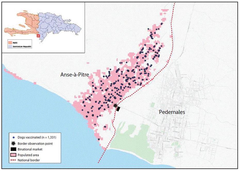 Notes From The Field: A Multipartner Response To Prevent A Binational …, Anse À Pitre, Haiti, Marigot Haiti, Anse Rouge Haiti