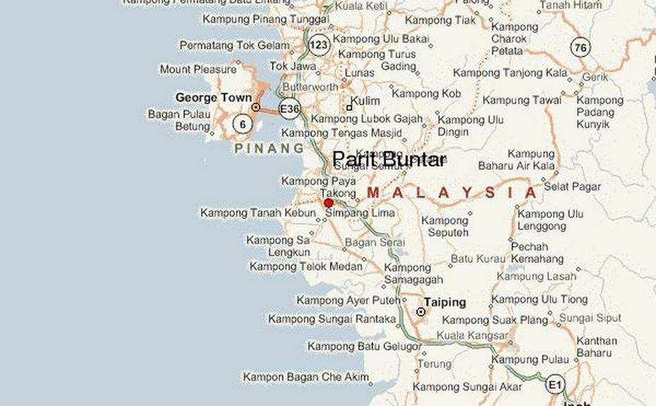 Parit Buntar Location Guide, Parit Buntar, Malaysia, Hotel Parit Buntar, Peta  Perak