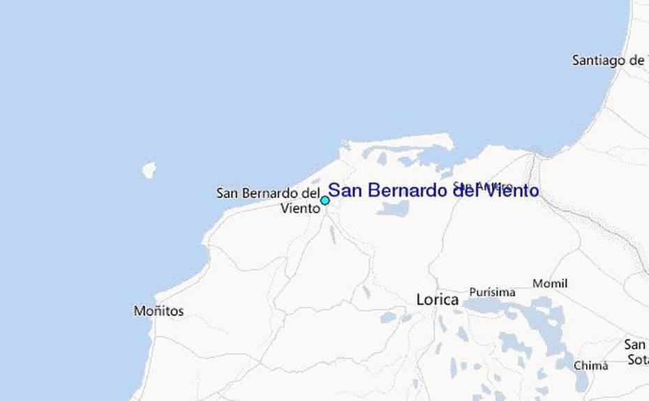 San Bernardo Del Viento Tide Station Location Guide, San Bernardo Del Viento, Colombia, A De San Bernardo, Playa Del Viento