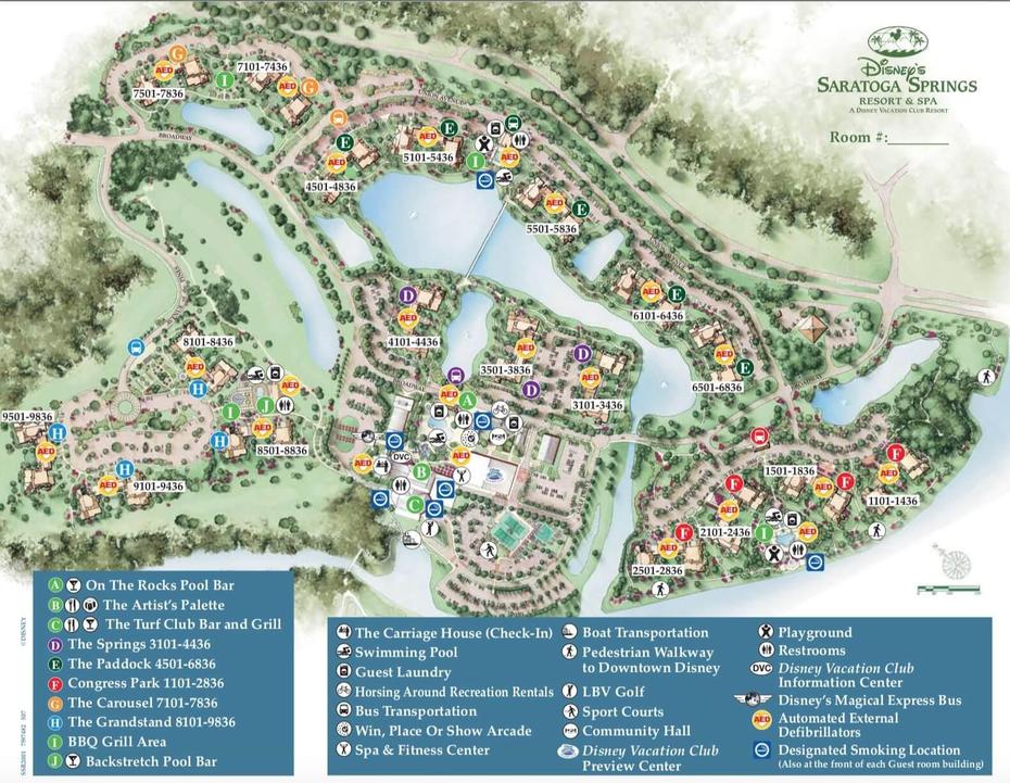 Saratoga Springs Resort & Spa Resort Map – Theme Park Professor, Saratoga Springs, United States, Saratoga New York, Saratoga Springs Utah