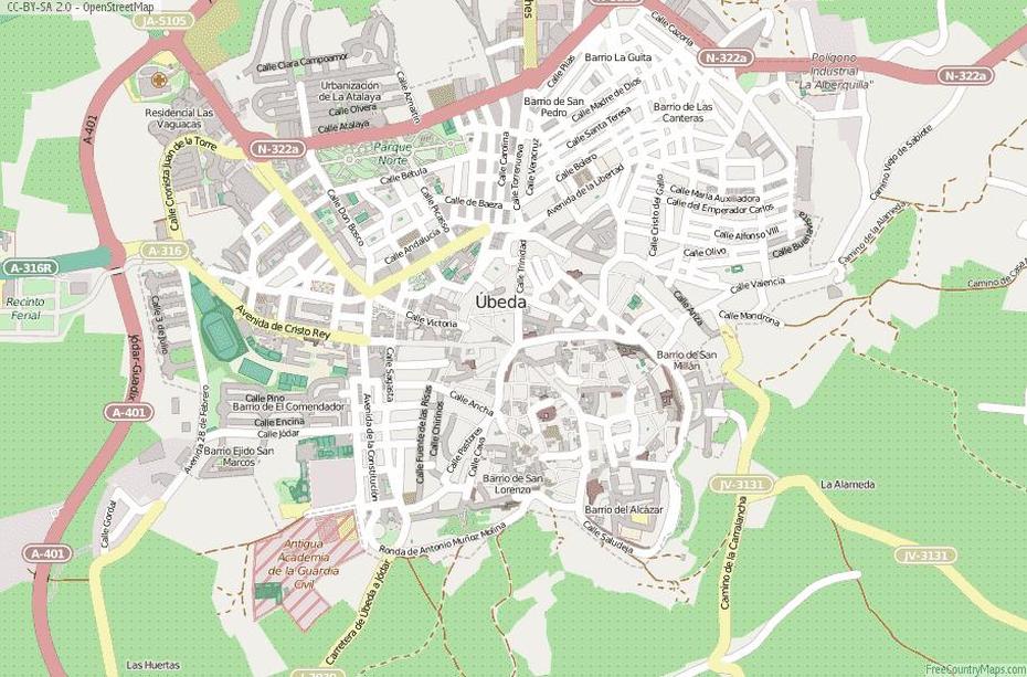 Ubeda Map Spain Latitude & Longitude: Free Maps, Úbeda, Spain, Parador Hotels Spain, Baeza